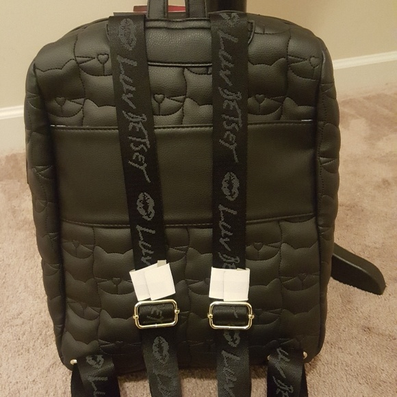 Betsey Johnson Backpack Kitty Black Pink NWOT - Picture 4 of 8